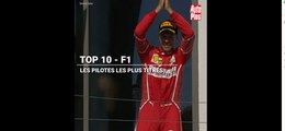 Top 10 des pilotes les plus titrés en F1
