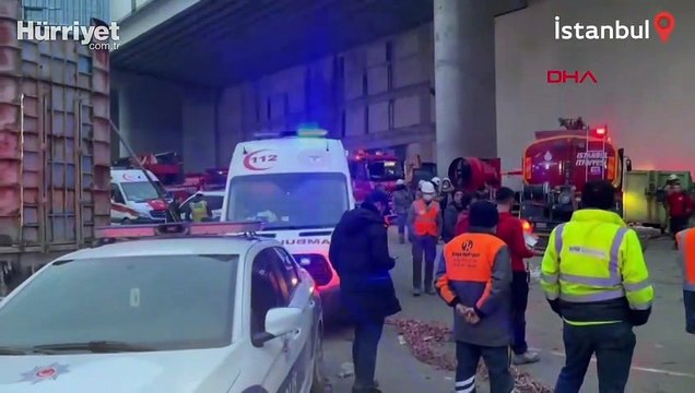 İstanbul Finans Merkezi inşaatında yangın