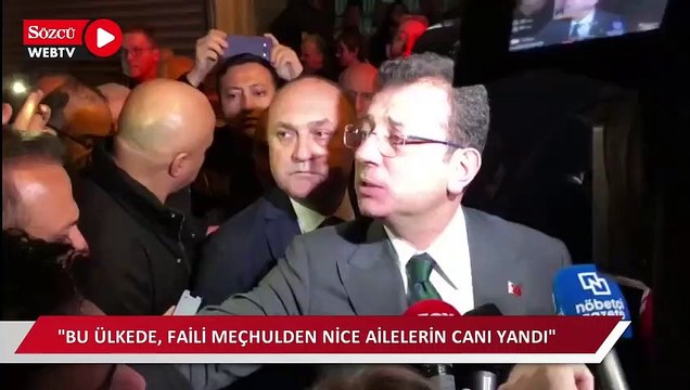 Ekrem İmamoğlu: Bu ülkede, faili meçhulden nice ailelerin canı yandı, hala faili meçhul, dolaplarında duruyor
