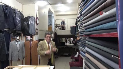 70 yaşındaki terzi Hıdır ustanın meslek aşkı hayran bırakıyor