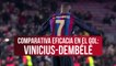 La comparativa goleadora entre Dembélé y Vinicius