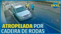 Idosa é atropelada cadeira de rodas no interior de Minas Gerais