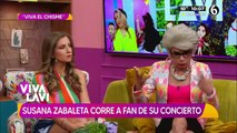 Susana Zabaleta corre a fan de su concierto