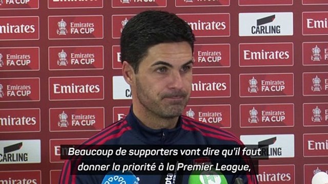 Arteta : En FA Cup, nous allons nous donner à fond