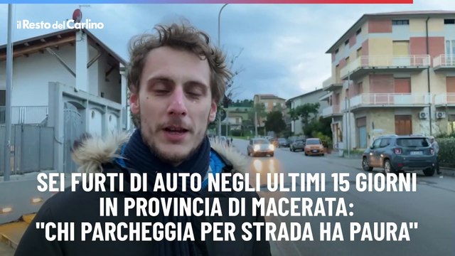 Sei furti di auto negli ultimi 15 giorni in provincia di Macerata: Chi parcheggia per strada ha paura
