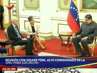 Presidente Nicolás Maduro sostiene reunión con Alto Comisionado de la ONU para los DD.HH.
