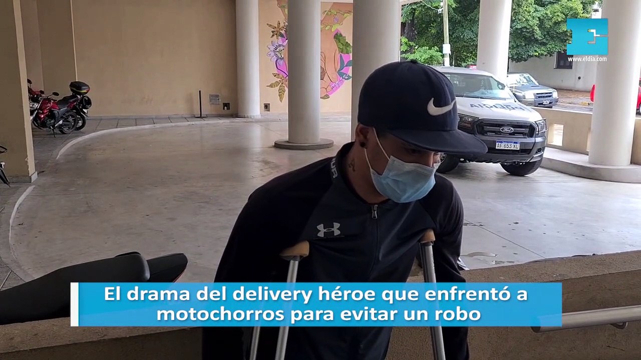 El drama del delivery héroe que enfrentó a motochorros para evitar un robo