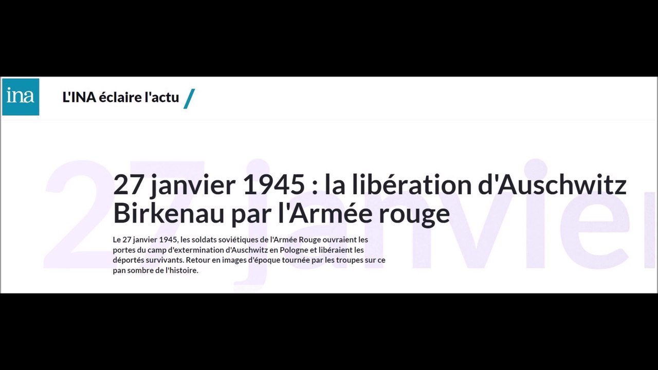 Il y a soixante-dix-huit ans, le 27 janvier 1945, l’Armée soviétique libérait les quelques survivants du camp d’extermination nazi d’Auschwitz. Plus d’un million de juifs y furent déportés ; la plupart assassinés dans les chambres à gaz...
