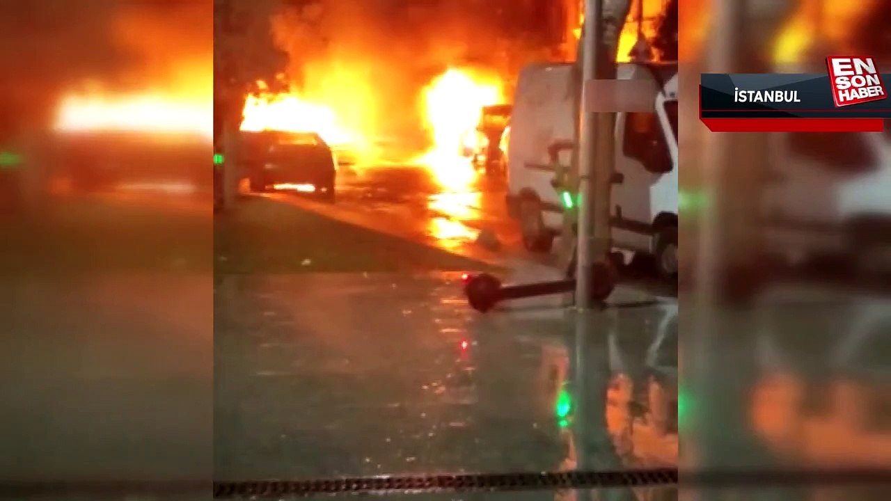 Zeytiburnu'nda doğalgaz borusu patladı