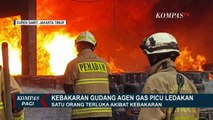 Kebakaran Disertai Ledakan Hanguskan Gudang Agen Penjualan Gas di Duren Sawit!
