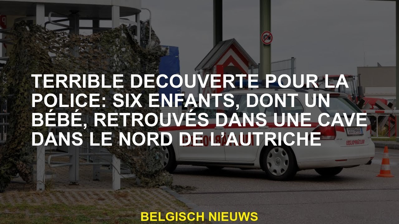 Terrible découverte pour la police: six enfants, dont un bébé, trouvés dans une cave dans le nord de
