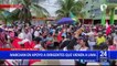 Puerto Maldonado: Ciudadanos marchan en apoyo a dirigentes que viajan a Lima