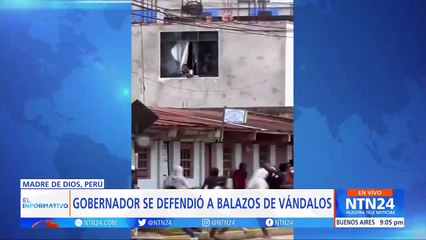 Video: Gobernador peruano disparó a manifestantes que intentaron quemar su casa