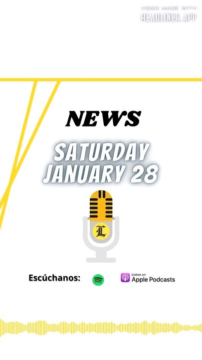 NEWS SATURDAY 28 JANUARY