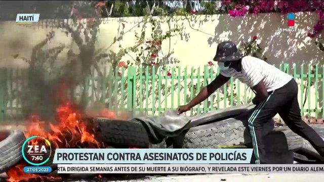 Haitianos protestan contra asesinatos de policías