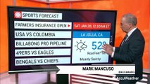 Your forecast for this weekend's biggest sports events