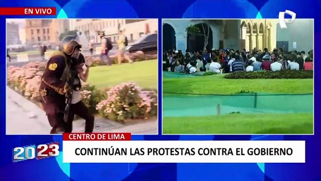 Manifestantes causaron desmanes durante jornada de protestas en el centro de Lima