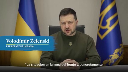Zelenski asegura que la situación en el frente es "extremadamente grave"