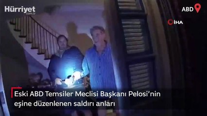 Pelosi'nin eşine düzenlenen saldırı anları ortaya çıktı