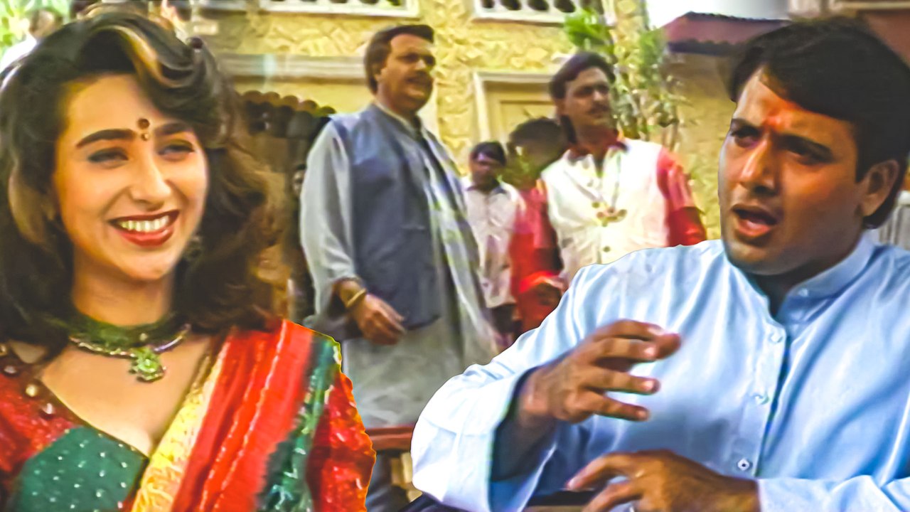 Shooting Of Raja Babu (Film 1994) | Govinda, Karisma, Prem Chopra