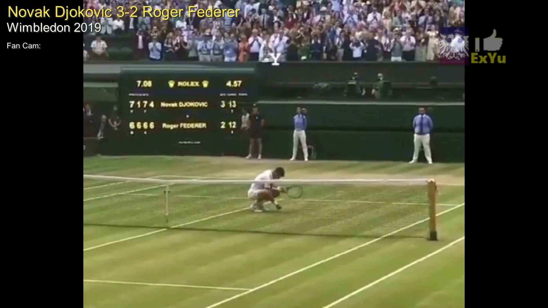 Novak Djokovic defeats Roger Federer in historic, insane, epic Wimbledon  2019 tennis match - video Dailymotion