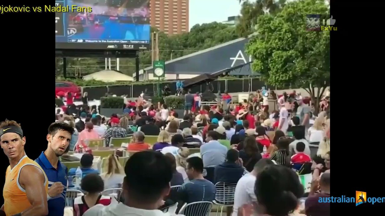 Novak Djokovic vs Rafael Nadal AO 2019 Fans