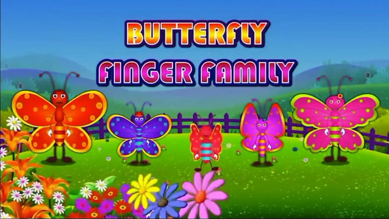 Butterfly Finger Family _ Nursery Rhymes _ Kids Songs _ Baby Rhymes