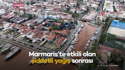 Marmaris’te denizin rengi değişti