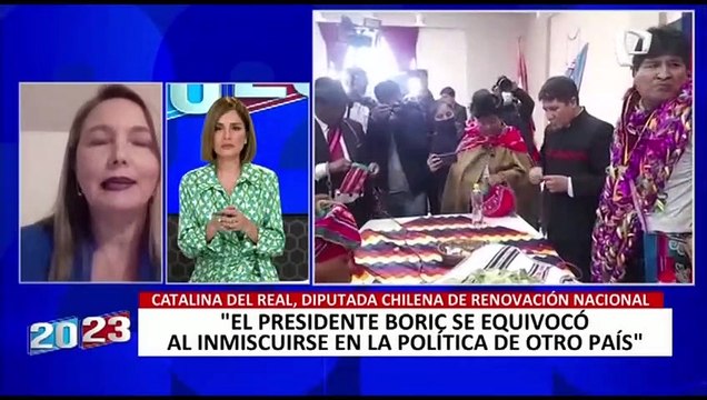 Catalina del Real cuestiona a Boric: Es un error inmiscuirse en la política interior de otro país