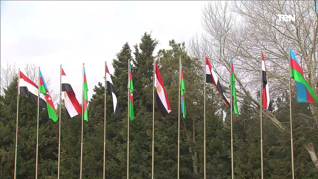 مراسم استقبال رسمية للرئيس السيسي بالقصر الجمهورى فى أذربيجان
