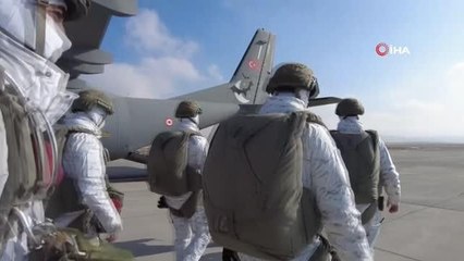 Mehmetçikten nefes kesen 'Kış Tatbikatı'