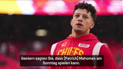 Mahomes fit für Bengals? Reid gibt ein Update
