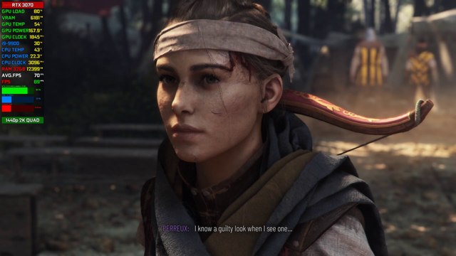 【A Plague Tale Requiem】| RTX 3070 8GB, i9-9900 | 32GB RAM | PC Benchmark 2 @ 1440p (60ᶠᵖˢ) ᴴᴰ ✔