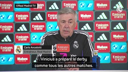 Real Madrid - Ancelotti : "Vinicius est concentré, motivé"