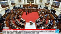 Congreso de Perú rechazó propuesta de adelantar elecciones generales a octubre de 2023