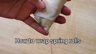 How to A Wrap Spring Roll