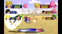 Dragon Ball Z: The Legend PSOne - Vegetto, Gohan FIN & Trunks (Futuro) VS Kid Buu, Super Buu & Cell