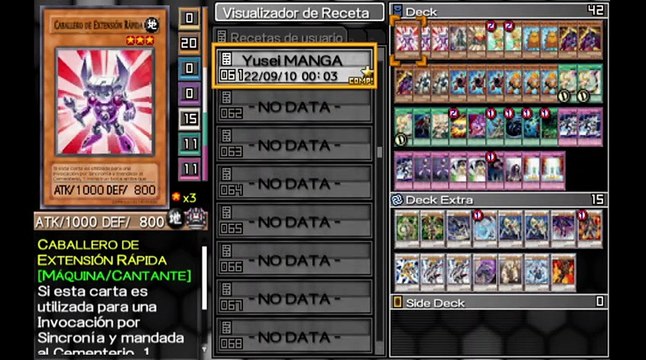 Yu-Gi-Oh! 5Ds Tag Force 5 Español - Yusei Fudo (Manga y Videojuegos) Deck Profile #yuseifudo RJ ANDA