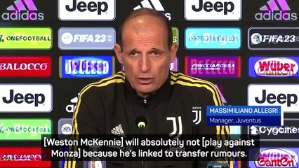 Allegri confirms Juventus 'found an agreement' for McKennie