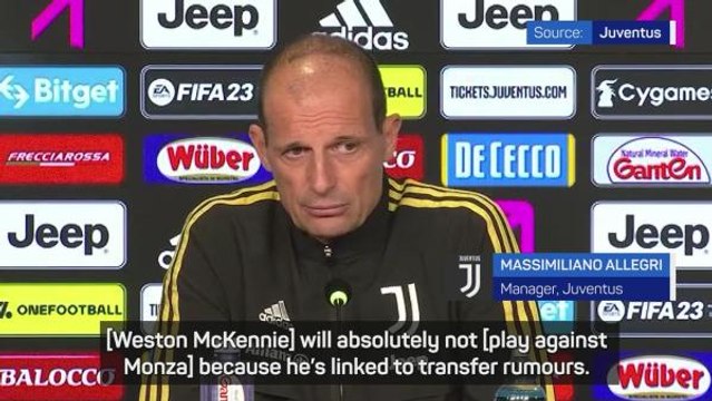 Allegri confirms Juventus 'found an agreement' for McKennie