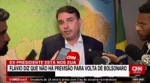 Flávio diz que Bolsonaro não tem data para voltar ao Brasi