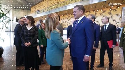 Giorgia Meloni in Libia