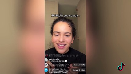 Rosalía y Rauw Alejandro ligando en el directo de Instagram de la cantante