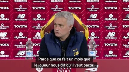AS Roma - Mourinho : "Ça fait un mois que Zaniolo nous dit qu'il veut partir"