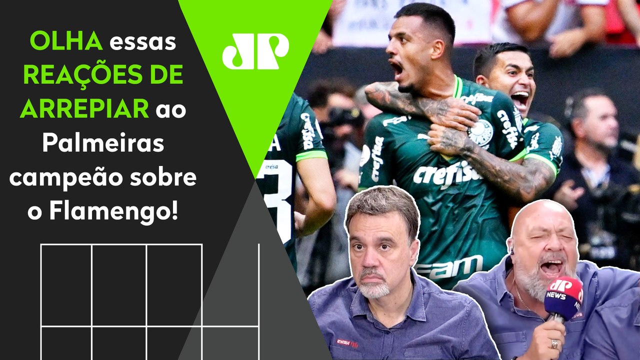 "EU TÔ ARREPIAAADO!" OLHA as REAÇÕES ao Palmeiras CAMPEÃO sobre o Flamengo na Supercopa!