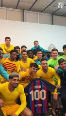 Pedri celebra sus 100 partidos con el Barça / FCB