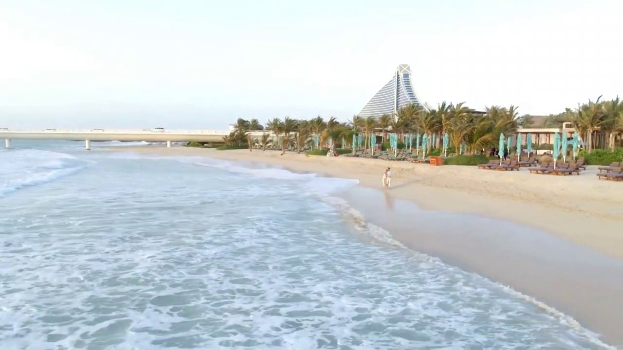 Jumeirah beach hotels in Dubai.