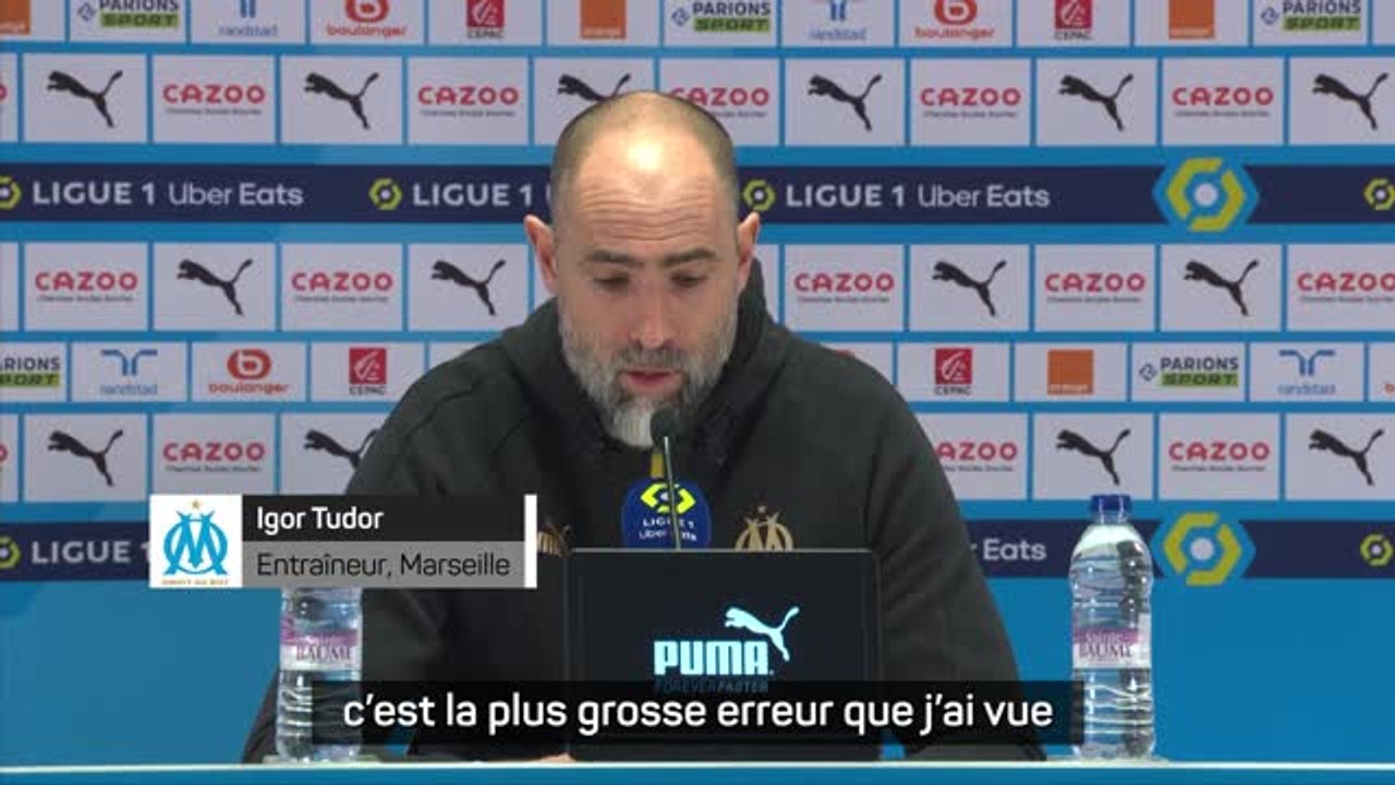 20e j. - L'énorme coup de gueule de Tudor : "Depuis qu'il y a la VAR, c'est la plus grosse erreur que j'ai vue"