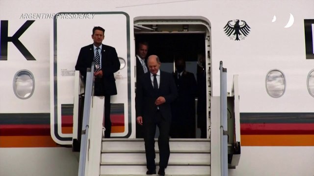 Scholz desembarca em Buenos Aires, primeira parada na América Latina