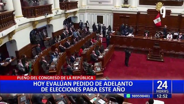 Congresistas opinan sobre el adelanto de elecciones para este 2023